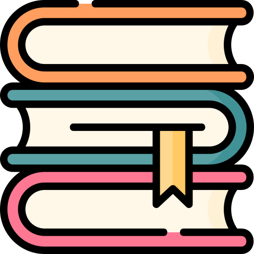 icono de libros apilados