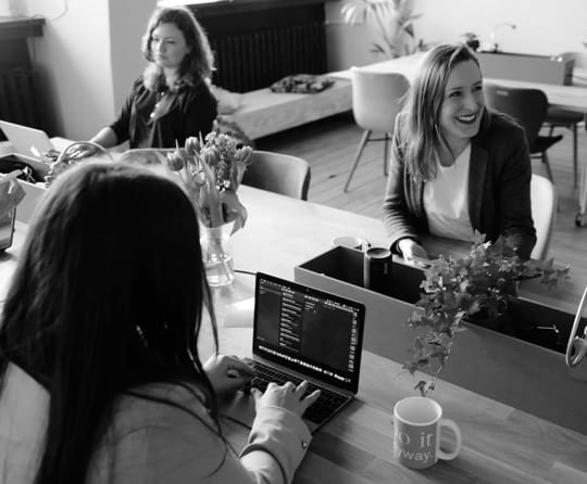 People in a agency